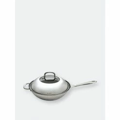 BergHOFF CollectNCook 11" Stainless Steel Non-Stick Covered Wok Tools & Accessories