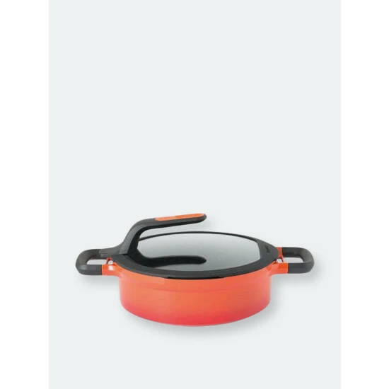 BergHOFF GEM Cast Alum NS 9.5" Cov Two-Handle Sauté Pan, Caribbean Red Pots & Pans 3 BergHOFF GEM Cast Alum NS 9.5" Cov Two-Handle Sauté Pan, Caribbean Red Pots & Pans