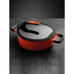 BergHOFF GEM Cast Alum NS 9.5" Cov Two-Handle Sauté Pan, Caribbean Red Pots & Pans 16 BergHOFF GEM Cast Alum NS 9.5" Cov Two-Handle Sauté Pan, Caribbean Red Pots & Pans -BergHOFF shop unnamed file 2502