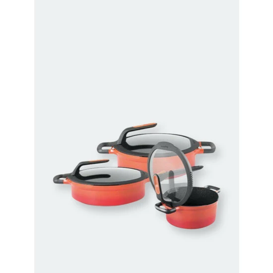 BergHOFF GEM Cast Alum NS 9.5" Cov Two-Handle Sauté Pan, Caribbean Red Pots & Pans 10 BergHOFF GEM Cast Alum NS 9.5" Cov Two-Handle Sauté Pan, Caribbean Red Pots & Pans - Image 8