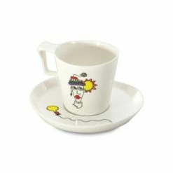 BergHOFF Eclipse Porcelain Codriez Breakfast Cup & Saucer 0.39l (2x) Drinkware
