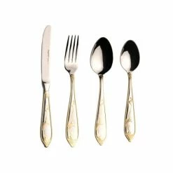 BergHOFF Isabella 24Pc Stainless Steel Flatware Set Dinnerware & Flatware