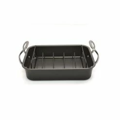 BergHOFF EarthChef 13" Carbon Steel Non-Stick Roaster With Rack Cookware