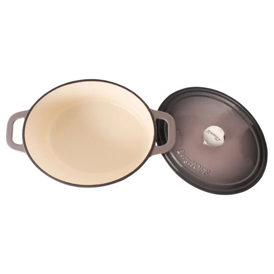 BergHOFF Neo 5Pc Cast Iron Cookware Set, Oyster Scrubs Oyester 6 BergHOFF Neo 5Pc Cast Iron Cookware Set, Oyster Scrubs Oyester - Image 6