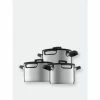BergHOFF GEM 6Pc Downdraft 18/10 Stainless Steel Cookware Set, Black Handles Pots & Pans Grey -BergHOFF shop unnamed file 290