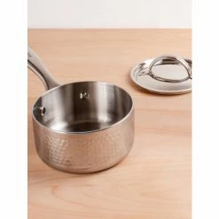 BergHOFF Vintage Tri-Ply Stainless Steel 7" Covered Saucepan, Hammered, 2 Qt Pots & Pans -BergHOFF shop unnamed file 30