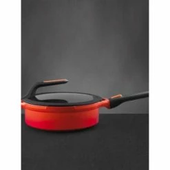 BergHOFF GEM Cast Alum NS 9.5" Cov Sauté Pan , Caribbean Red Pots & Pans -BergHOFF shop unnamed file 371