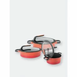 BergHOFF GEM Cast Alum NS 9.5" Cov Sauté Pan , Caribbean Red Pots & Pans -BergHOFF shop unnamed file 372