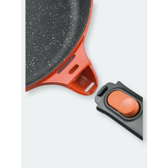 BergHOFF GEM Cast Alum NS 11" Cove Sauté Pan, Caribbean Red Pots & Pans 7 BergHOFF GEM Cast Alum NS 11" Cove Sauté Pan, Caribbean Red Pots & Pans - Image 5