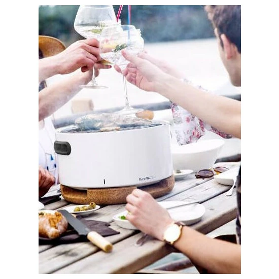 BergHOFF Tabletop BBQ - White Cookware 6 BergHOFF Tabletop BBQ - White Cookware - Image 4