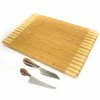 BergHOFF Bamboo 3Pc Rectangle Two-Toned Cutting Board And Aaron Probyn Cheese Knives Knives & Cutting Boards