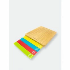 BergHOFF Bamboo Cutting Board Set With 4 Multi-colored Flexible Cutting Boards Knives & Cutting Boards -BergHOFF shop unnamed file 509