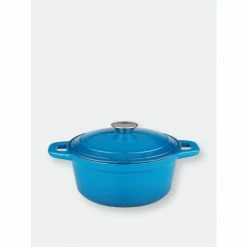 BergHOFF Neo 3Qt Cast Iron Covered Dutch Oven, Blue Pots & Pans