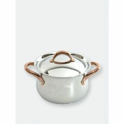 BergHOFF Ouro Gold 18/10 Stainless Steel Covered Dutch Oven 8" With Stainless Steel Lid, 4.8 Qt Pots & Pans
