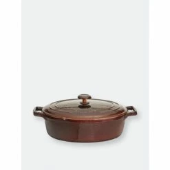 BergHOFF Neo 4.8Qt Cast Iron Round Covered Dutch Oven, Brown Pots & Pans