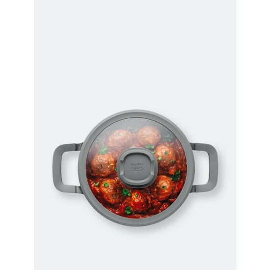 BergHOFF Stone 8" Non-stick Covered Stockpot, 2.9 Qt Pots & Pans 4 BergHOFF Stone 8" Non-stick Covered Stockpot, 2.9 Qt Pots & Pans - Image 2