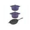 BergHOFF Neo Cast Iron Set 5pc Purple (3qt Cast Iron Covered Stockpot, 5qt Cast Iron Covered Dutch Oven, 10" Cast Iron Fry Pan) Cookware -BergHOFF shop unnamed file 600
