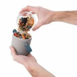 BergHOFF Leo 2 Pc Dual Lunch Box Kit - Pink & Grey And Blue & Grey Reusables -BergHOFF shop unnamed file 638