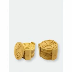 BergHOFF Bamboo 14 Pieces Coaster Set Barware