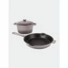 BergHOFF Neo Cast Iron 3Pc Cookware Set, 3Qt Covered Dutch Oven & 10" Fry Pan - Oyster -BergHOFF shop unnamed file 700