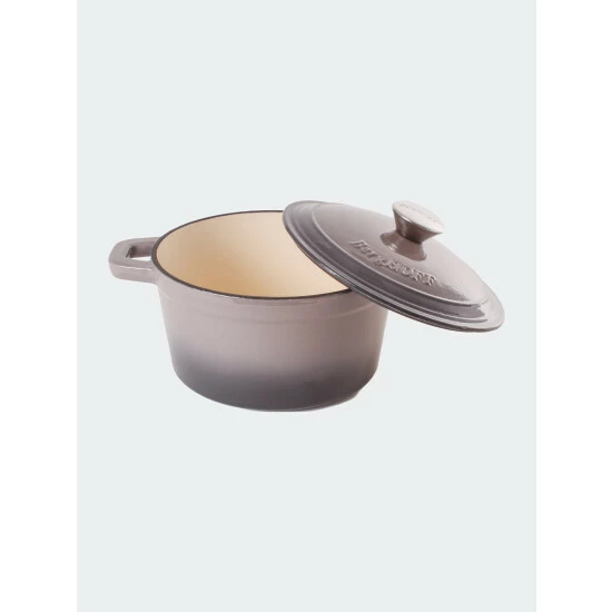 BergHOFF Neo Cast Iron 3Pc Cookware Set, 3Qt Covered Dutch Oven & 10" Fry Pan - Oyster 5 BergHOFF Neo Cast Iron 3Pc Cookware Set, 3Qt Covered Dutch Oven & 10" Fry Pan - Oyster - Image 3