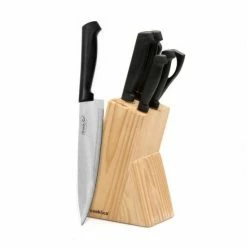 BergHOFF Ergonomic 7Pc Stainless Steel Knife Block Cookware