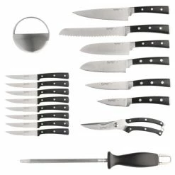 BergHOFF Smart Knife 20 Pieces Forged Cutlery Set/ Swivel Base, Cut Brd & Herb Cutter/Block Cookware -BergHOFF shop unnamed file 745