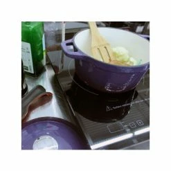 BergHOFF Neo Cast Iron Set 3pc Purple (3qt Cast Iron Covered Stockpot, 10" Cast Iron Fry Pan, 11" Cast Iron Grill Pan) Cookware -BergHOFF shop unnamed file 748