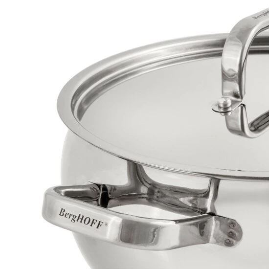 BergHOFF Essentials Belly Shape 12 Piece 18/10 Stainless Steel Cookware Set With SS Lids 12 BergHOFF Essentials Belly Shape 12 Piece 18/10 Stainless Steel Cookware Set With SS Lids - Image 10