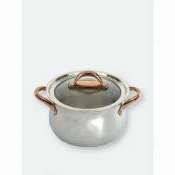 BergHOFF Ouro Gold 18/10 SS 8" Dutch Oven With Glass Lid Pots & Pans