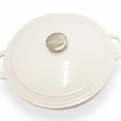 BergHOFF Neo 7 Qt Cast Iron Round Covered Dutch Oven, White Pots & Pans -BergHOFF shop unnamed file 832
