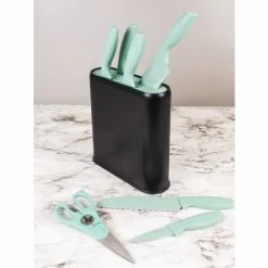BergHOFF 8Pc PP Knife Set With Universal Black Knife Block Knives & Cutting Boards Mint -BergHOFF shop unnamed file 858