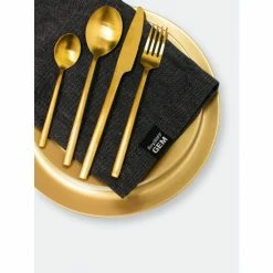 BergHOFF Gem 4pc Flatware Set, Gold Plated Dinnerware & Flatware -BergHOFF shop unnamed file 899