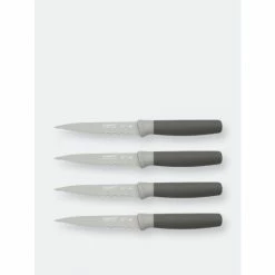 BergHOFF Leo 4Pc 4.5" Stainless Steel Steak Knives, Set Of 4, Gray Knives & Cutting Boards
