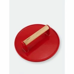 BergHOFF 9" Cast Iron Steak Press, Red Pots & Pans