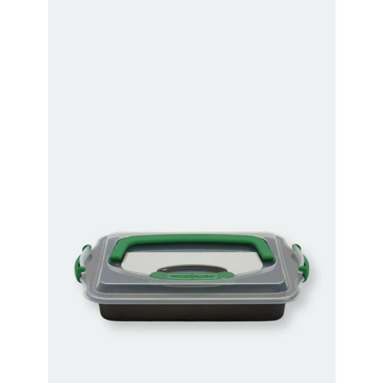 BergHOFF Perfect Slice 13" Covered Cake Pan With Slicing Tool Bakeware 3 BergHOFF Perfect Slice 13" Covered Cake Pan With Slicing Tool Bakeware