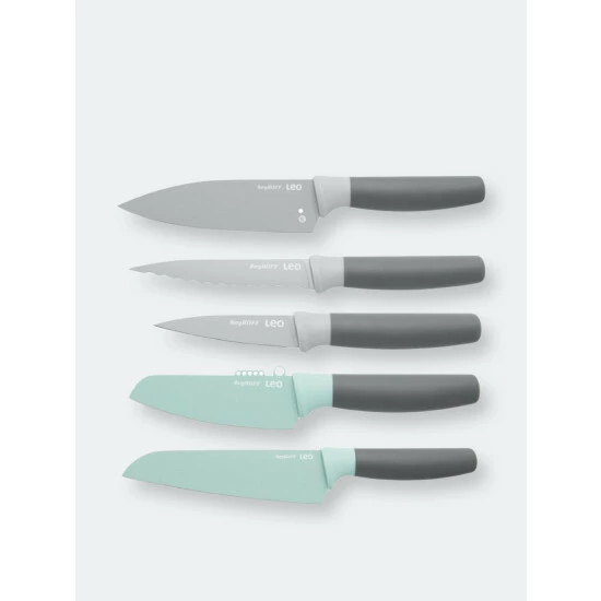 BergHOFF Leo 5Pc Stainless Steel Knife Set Knives & Cutting Boards 3 BergHOFF Leo 5Pc Stainless Steel Knife Set Knives & Cutting Boards
