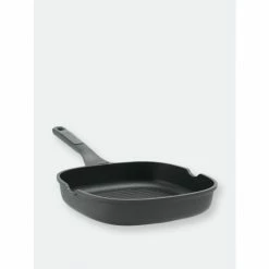 BergHOFF Stone 10.25" Non-stick Grill Pan, 2.2 Qt Pots & Pans Black
