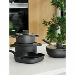 BergHOFF Stone 10.25" Non-stick Grill Pan, 2.2 Qt Pots & Pans Black -BergHOFF shop unnamed file 990