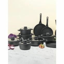 BergHOFF Stone 10.25" Non-stick Grill Pan, 2.2 Qt Pots & Pans Black -BergHOFF shop unnamed file 991