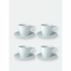 BergHOFF Essentials 12oz Porcelain Breakfast Cup & Saucers, Set Of 4 Drinkware -BergHOFF shop unnamed file 994